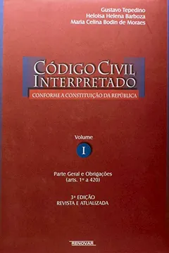 Livro Código Civil Interpretado - Volume I - Resumo, Resenha, PDF, etc.