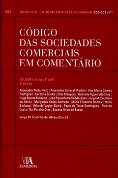 Livro Código das Sociedades Comerciais em Comentário - Volume I: Volume 1 - Resumo, Resenha, PDF, etc.