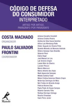 Livro Código de Defesa do Consumidor Interpretado. Artigo por Artigo, Parágrafo por Parágrafo - Resumo, Resenha, PDF, etc.