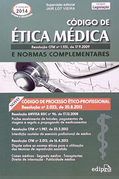 Livro Codigo De Etica Medica E Formas Complementares - Resumo, Resenha, PDF, etc.