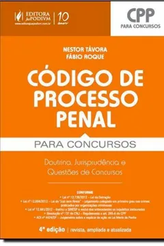 Livro Código De Processo Penal Para Concursos - Resumo, Resenha, PDF, etc.