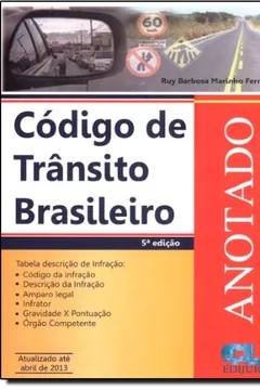 Capa do livro Código De Trânsito Brasileiro Anotado