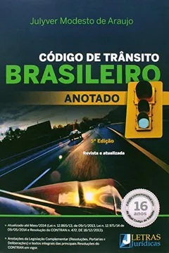 Livro Código de Trânsito Brasileiro Anotado - Resumo, Resenha, PDF, etc.