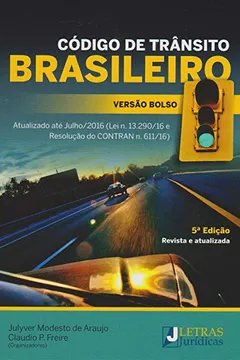 Livro Código de Trânsito Brasileiro - Resumo, Resenha, PDF, etc.