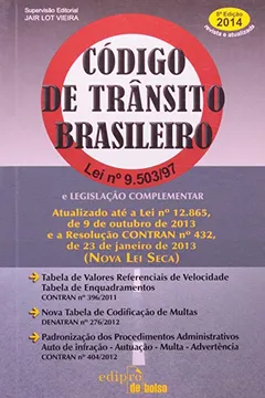Livro Código De Trânsito Brasileiro Lei 9, 503-97 - Resumo, Resenha, PDF, etc.