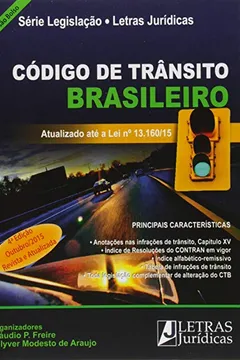 Livro Código de Trânsito Brasileiro - Série Legislação, Letras Jurídicas - Resumo, Resenha, PDF, etc.