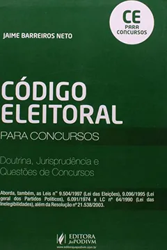 Livro Código Eleitoral Para Concursos - Resumo, Resenha, PDF, etc.
