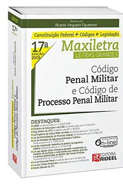 Livro Código Penal Militar e Código de Processo Penal Militar. Maxiletra. Constituição Federal (+ Código + Legislação) - Resumo, Resenha, PDF, etc.