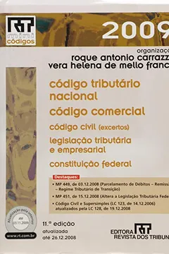 Livro Código Tributário Nacional, Código Comercial, Código Civil, Legislação Tributária e Empresarial, Constituição Federal - Resumo, Resenha, PDF, etc.