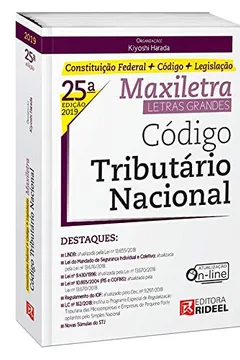 Livro Código Tributário Nacional. Maxiletra. Constituição Federal (+ Código + Legislação) - Resumo, Resenha, PDF, etc.