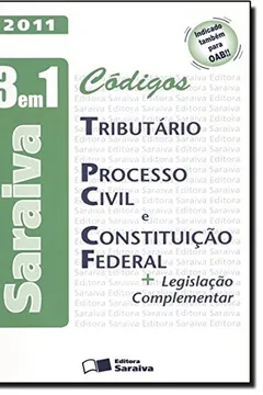 Livro Codigos 3 Em 1 - Tributario  Processo Civil E - Resumo, Resenha, PDF, etc.