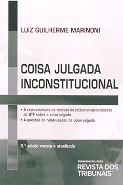 Livro Coisa Julgada Inconstitucional - Resumo, Resenha, PDF, etc.