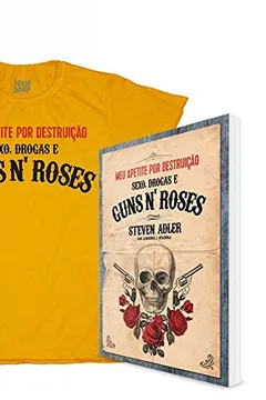 Capa do livro Combo. Guns'n'roses ( Kit Livro + Camiseta Algodão)