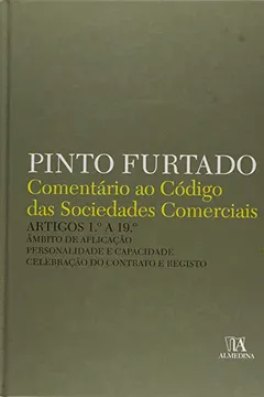 Livro Comentario Ao Codigo Das Sociedades Comerciais - Resumo, Resenha, PDF, etc.