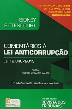 Livro Comentários a Lei Anticorrupção - Resumo, Resenha, PDF, etc.