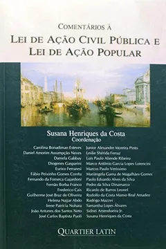 Capa do livro Comentários Á Lei De Ação Civil Pública E Lei De Ação Popular