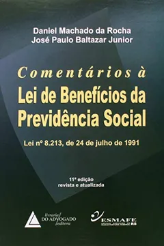 Capa do livro Comentários À Lei De Benefícios Da Previdência Social