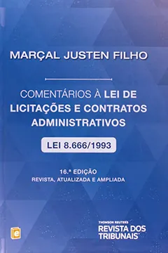 Livro Comentários à Lei de Licitações e Contratos Administrativos - Resumo, Resenha, PDF, etc.