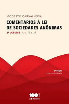 Livro Comentários à Lei de Sociedades Anônimas - Volume 2 - Resumo, Resenha, PDF, etc.