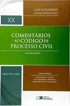 Livro Comentários ao Código de Processo Civil - Volume XX - Resumo, Resenha, PDF, etc.