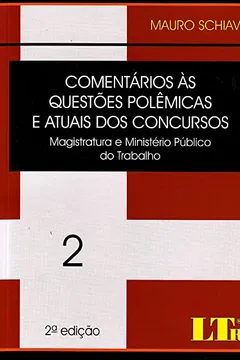 Livro Comentários às Questões Polêmicas e Atuais dos Concursos - Volume 2 - Resumo, Resenha, PDF, etc.