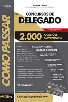Livro Como Passar em Concursos de Delegado - Resumo, Resenha, PDF, etc.