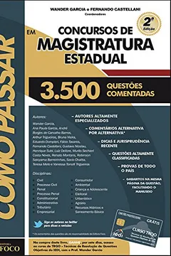 Livro Como Passar em Concursos de Magistratura Estadual - Resumo, Resenha, PDF, etc.