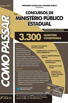Livro Como Passar em Concursos de Ministério Público Estadual - Resumo, Resenha, PDF, etc.