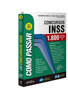 Livro Como Passar em Concursos do INSS. 1.800 Questões Comentadas - Resumo, Resenha, PDF, etc.