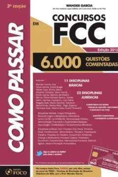 Livro Como Passar Em Concursos Fcc - Resumo, Resenha, PDF, etc.