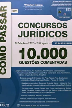 Livro Como Passar Em Concursos Juridicos - 10.000 Questoes Comentadas - Resumo, Resenha, PDF, etc.