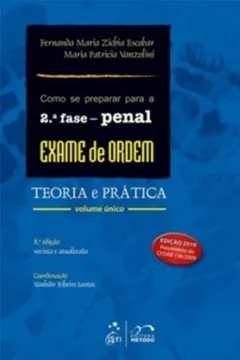 Capa do livro Como Se Preparar Para A 2ª Fase Da OAB. Penal