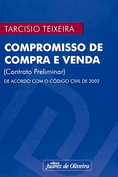 Livro Compromisso De Compra E Venda - Contrato Peliminar - Resumo, Resenha, PDF, etc.