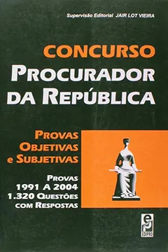 Livro Concurso Procurador Da Republica - Resumo, Resenha, PDF, etc.