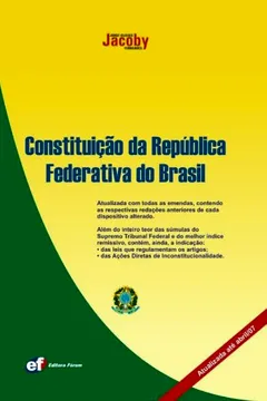 Livro Constituição Da República Federativa Do Brasil - Resumo, Resenha, PDF, etc.