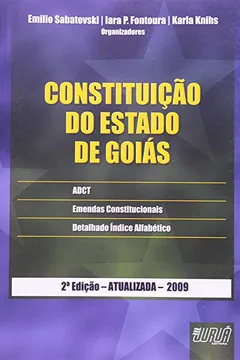 Capa do livro Constituição do Estado de Goiás