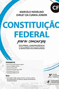 Livro Constituição Federal Para Concursos: Doutrina, Jurisprudência e Questões de Concursos - Resumo, Resenha, PDF, etc.