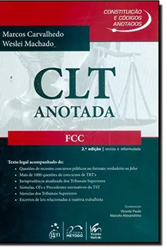 Livro Constituicoes E Codigos Anotados - Clt Anotada - Fcc - Resumo, Resenha, PDF, etc.