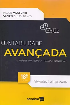 Capa do livro Contabilidade Avançada e Análise das Demonstrações Financeiras