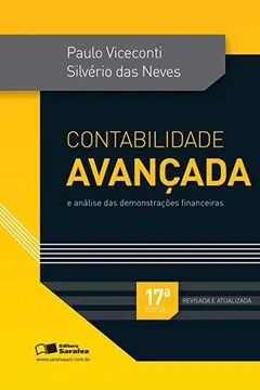 Capa do livro Contabilidade Avançada e Análise das Demonstrações Financeiras