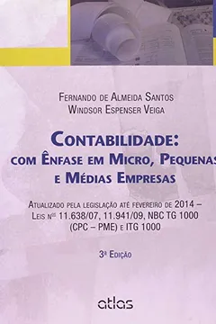 Capa do livro Contabilidade. Com Ênfase em Micro, Pequenas e Médias Empresas