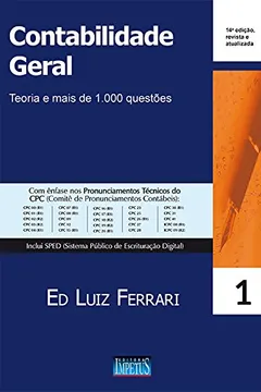 Livro Contabilidade Geral. Teoria e Mais de 1.000 Questões - Resumo, Resenha, PDF, etc.