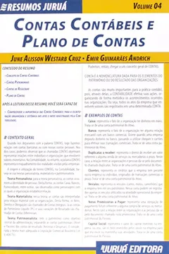 Livro Contas Contábeis e Plano de Contas - Volume 4. Coleção Resumos Juruá - Resumo, Resenha, PDF, etc.
