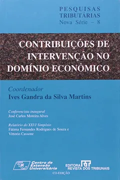 Livro Contribuições de Intervenção no Domínio Econômico - Resumo, Resenha, PDF, etc.