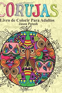 Capa do livro Corujas Livro de Colorir Para Adultos