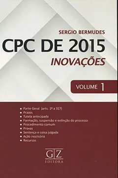 Livro CPC de 2015. Inovações - Volume 1 - Resumo, Resenha, PDF, etc.
