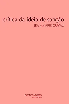 Livro Crítica da Idéia de Sanção - Resumo, Resenha, PDF, etc.