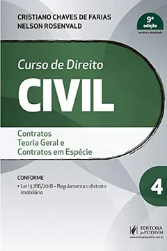 Livro Curso de Direito Civil: Contratos, Teoria Geral e Contratos em Espécie (Volume 4) - Resumo, Resenha, PDF, etc.
