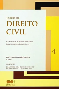 Livro Curso de Direito Civil. Direito das Obrigações - 1ª Parte.Volume 1 - Resumo, Resenha, PDF, etc.