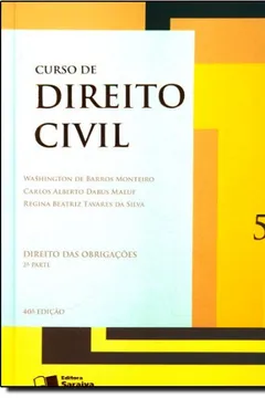 Livro Curso De Direito Civil. Direito Das Obrigações - Volume 5. 2ª Parte - Resumo, Resenha, PDF, etc.